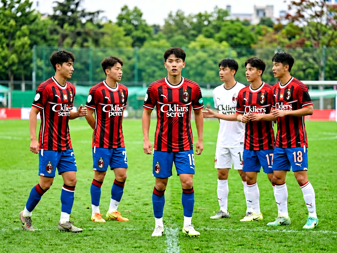 AC米兰青训营年轻球员选拔训练